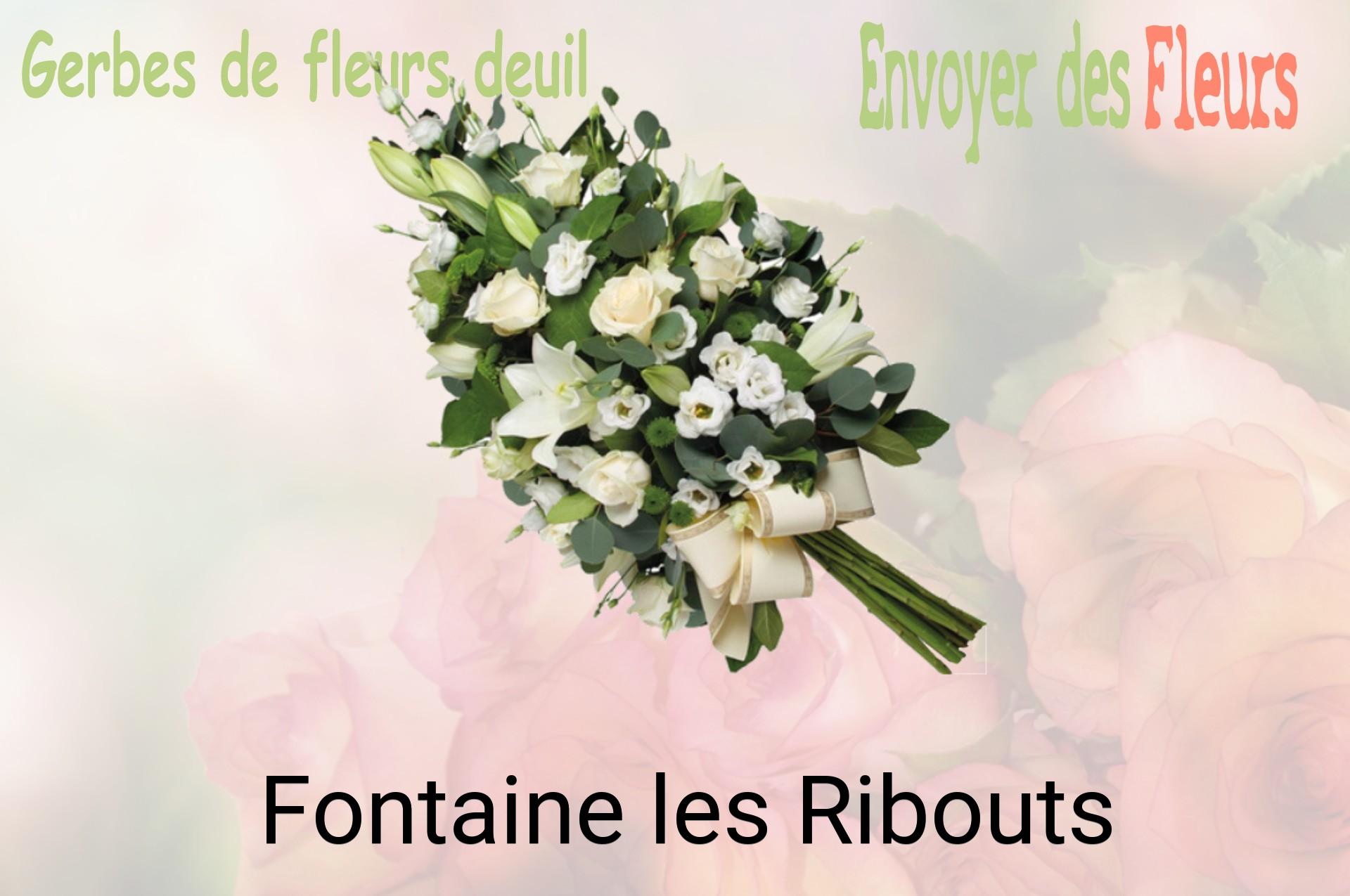 Gerbe de fleurs de deuil livrée à Fontaine-les-Ribouts